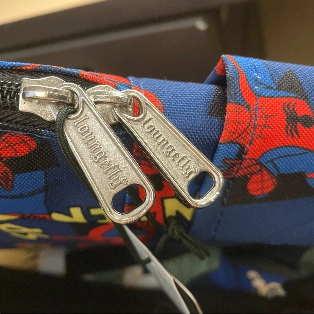 Loungefly Marvel Spider-Man all over Print Nylon Backpack - NEW